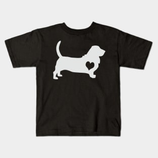 Adore Basset Hounds Kids T-Shirt